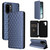 OnePlus 15R Cubic Grid Texture Flip Leather Phone Case - Blue