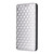 OnePlus 15R Cubic Grid Texture Flip Leather Phone Case - Silver