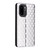 OnePlus 15R Cubic Grid Texture Flip Leather Phone Case - Silver