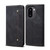 OnePlus 15R Denim Texture Casual Style Horizontal Flip Leather Case - Black