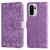 OnePlus 15R Embossed Sunflower Leather Phone Case - Purple