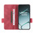 OnePlus 15R Magnetic Clasp Leather Phone Case - Red