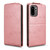 OnePlus 15R Magnetic Vertical Flip Leather Phone Case with Buckle - Rose Gold