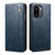 OnePlus 15R Oil Wax Crazy Horse Texture Leather Phone Case - Blue