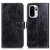 OnePlus 15R Retro Crazy Horse Texture Leather Phone Case - Black