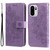 OnePlus 15R Seven-petal Flowers Embossing Leather Phone Case - Light Purple