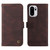 OnePlus 15R Skin Feel Life Tree Metal Button Leather Phone Case - Brown