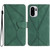 OnePlus 15R Stitching Embossed Leather Phone Case - Green