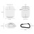 MyBat Protective Case and Strap for Apple AirPods with Wireless Charging Case - White