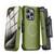 MyBat Pro Maverick Series MagSafe Case w / Holster and Tempered Glass for Apple iPhone 15 Pro Max - Army Green