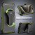 MyBat Pro Maverick Series MagSafe Case w / Holster and Tempered Glass for Apple iPhone 15 Pro Max - Army Green