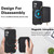 Samsung Galaxy A17 5G / A26 5G AwQuer 2 in 1 Crossbody Zipper Wallet Leather Back Phone Case - Black