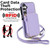 Samsung Galaxy A17 5G / A26 5G AwQuer 2 in 1 Crossbody Zipper Wallet Leather Back Phone Case - Light Purple