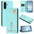 Samsung Galaxy A17 5G / A26 5G Ballet Girl Diamond Studded RFID Vegan Leather Phone Case - Mint Green