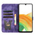 Samsung Galaxy A17 5G / A26 5G Butterfly Cat Embossing Flip Leather Phone Case - Purple