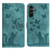 Samsung Galaxy A17 5G / A26 5G Butterfly Cat Embossing Flip Leather Phone Case - Wathet
