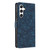 Samsung Galaxy A17 5G / A26 5G Cherry Blossoms Embossed Leather Phone Case - Dark Blue