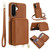 Samsung Galaxy A17 5G / A26 5G Crossbody Zipper RFID Card Bag Phone Case - Brown