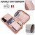 Samsung Galaxy A17 5G / A26 5G Crossbody Zipper RFID Card Bag Phone Case - Rose Gold