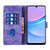 Samsung Galaxy A17 5G / A26 5G Pen Heart Cat Embossed Leather Phone Case - Purple