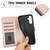 Samsung Galaxy A17 5G / A26 5G Skin Feel Pure Color Card Slots Leather Phone Case with Dual Lanyard - Rose Gold