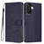 Samsung Galaxy A17 5G / A26 5G Tree Cat Embossed Flip Vegan Leather Phone Case - Dark Blue