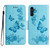 Samsung Galaxy A17 5G Butterfly Embossed Flip Leather Phone Case - Blue