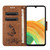 Samsung Galaxy A17 5G Butterfly Embossed Flip Leather Phone Case - Brown