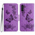 Samsung Galaxy A17 5G Butterfly Embossed Flip Leather Phone Case - Purple