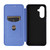 Samsung Galaxy A17 5G Carbon Fiber Texture Flip Leather Phone Case - Blue
