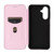 Samsung Galaxy A17 5G Carbon Fiber Texture Flip Leather Phone Case - Pink