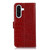 Samsung Galaxy A17 5G Crocodile Top Layer Cowhide Leather Phone Case - Red
