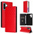 Samsung Galaxy A17 5G Cubic Grid Texture Flip Leather Phone Case - Red