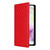Samsung Galaxy A17 5G Cubic Grid Texture Flip Leather Phone Case - Red