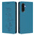 Samsung Galaxy A17 5G Cute Cats Embossed Magnetic RFID Vegan Leather Phone Case - Lake Blue
