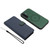 Samsung Galaxy A17 5G Detachable Litchi Texture Magnetic Vegan Leather Phone Case - Dark Blue+Dark Green