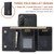 Samsung Galaxy A17 5G DG.MING M1 Series 3-Fold Multi Card Wallet + Magnetic Phone Case - Black