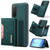 Samsung Galaxy A17 5G DG.MING M2 Series 3-Fold Multi Card Bag + Magnetic Phone Case - Green