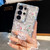 Samsung Galaxy A17 5G Diamond Glitter Butterfly Pattern Shockproof Phone Case - Butterfly Love Flower B5