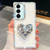 Samsung Galaxy A17 5G Diamond Glitter Gemstone Heart Holder Phone Case - White