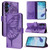 Samsung Galaxy A17 5G Embossed Butterfly Leather Phone Case - Purple