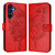 Samsung Galaxy A17 5G Embossed Butterfly Leather Phone Case - Red
