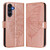 Samsung Galaxy A17 5G Embossed Butterfly Leather Phone Case - Rose Gold