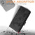 Samsung Galaxy A17 5G Embossed Rose RFID Anti-theft Leather Phone Case - Black