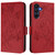 Samsung Galaxy A17 5G Embossed Rose RFID Anti-theft Leather Phone Case - Red