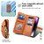 Samsung Galaxy A17 5G ESEBLE Star Series Lanyard Zipper Wallet RFID Leather Case - Brown