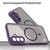 Samsung Galaxy A17 5G Fan Dun Series TPU Hybrid PC Frosted Magsafe Phone Case - Purple