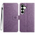 Samsung Galaxy A17 5G Flower Embossed Leather Phone Case - Purple