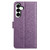 Samsung Galaxy A17 5G Flower Embossed Leather Phone Case - Purple
