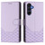 Samsung Galaxy A17 5G Honeycomb Embossing RFID Leather Phone Case - Light Purple
